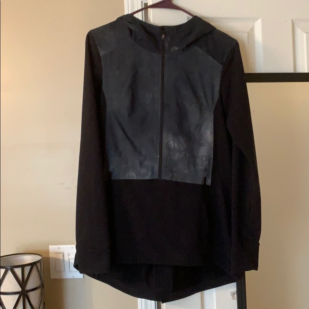 The North Face 3/4 zip long jacket. Worn once.